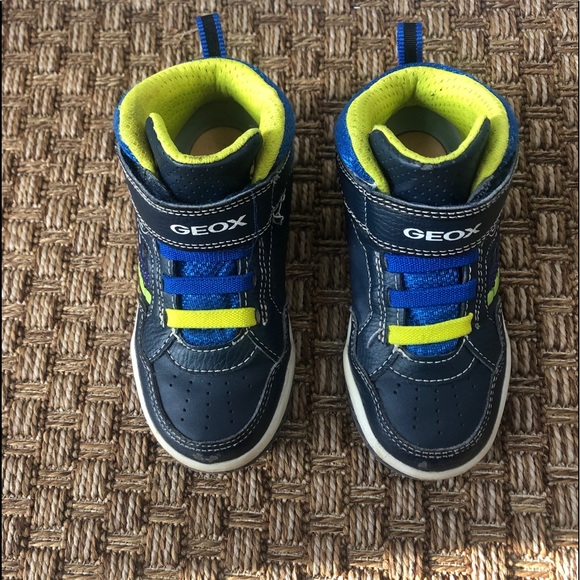 Geox - Navy Inek Light-up Trainers - Picture 3 of 6